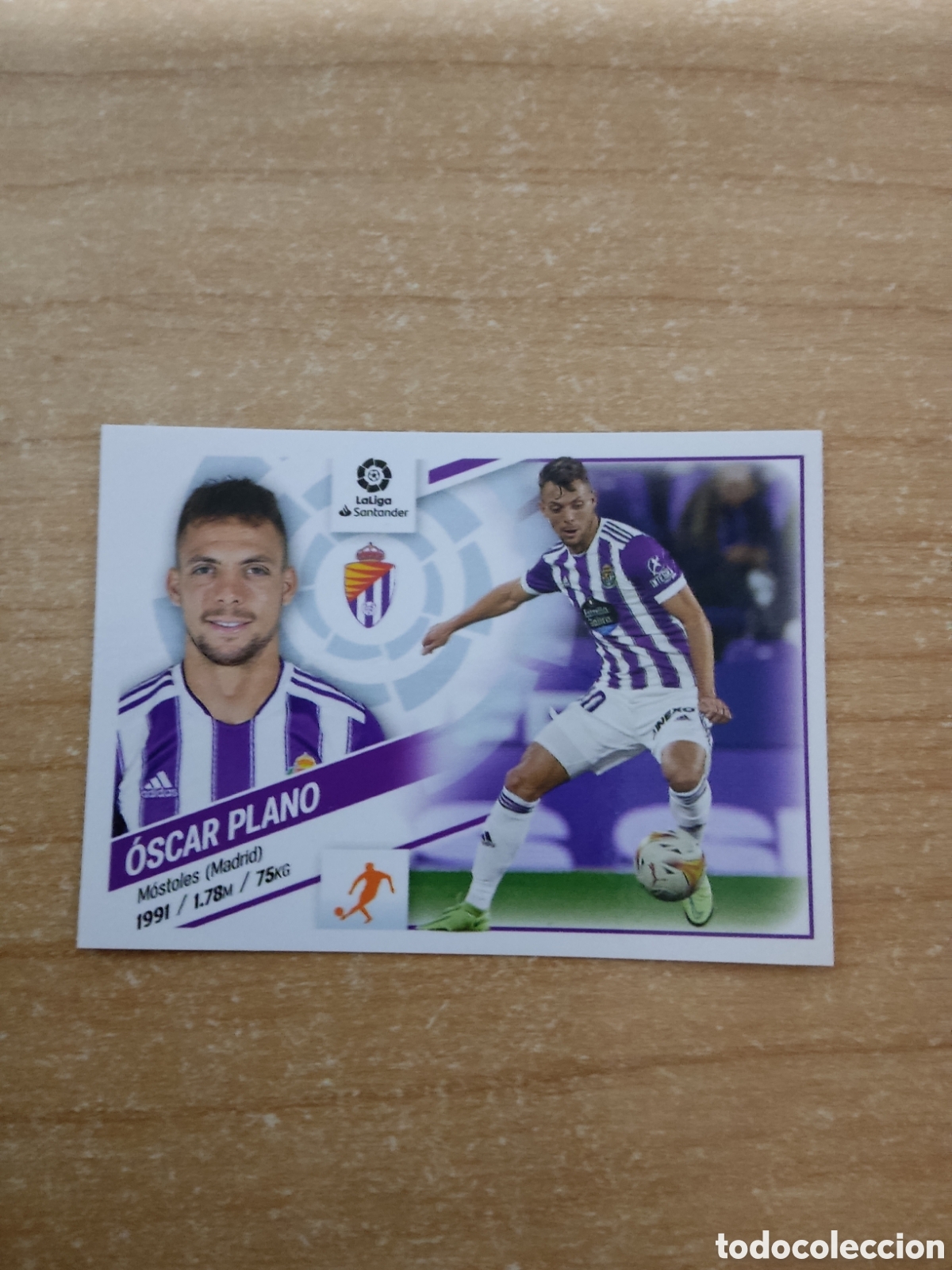 Football Stickers: 16 OSCAR PLANO REAL VALLADOLID LIGA ESTE 2022 2023