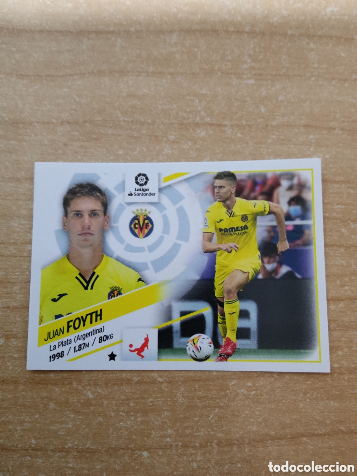 Cromos de f&uacute;tbol: 5 JUAN FOYTH VILLARREAL LIGA ESTE 2022 2023