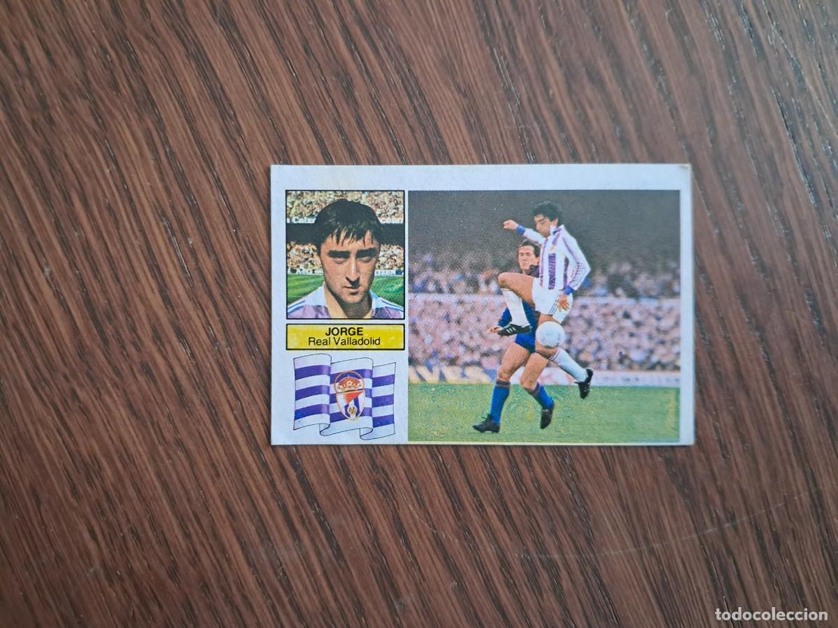 Cromos de f&uacute;tbol: cromo de futbol, edic. Este, liga 82-83, Jorge, Real Valladolid. sin pegar.