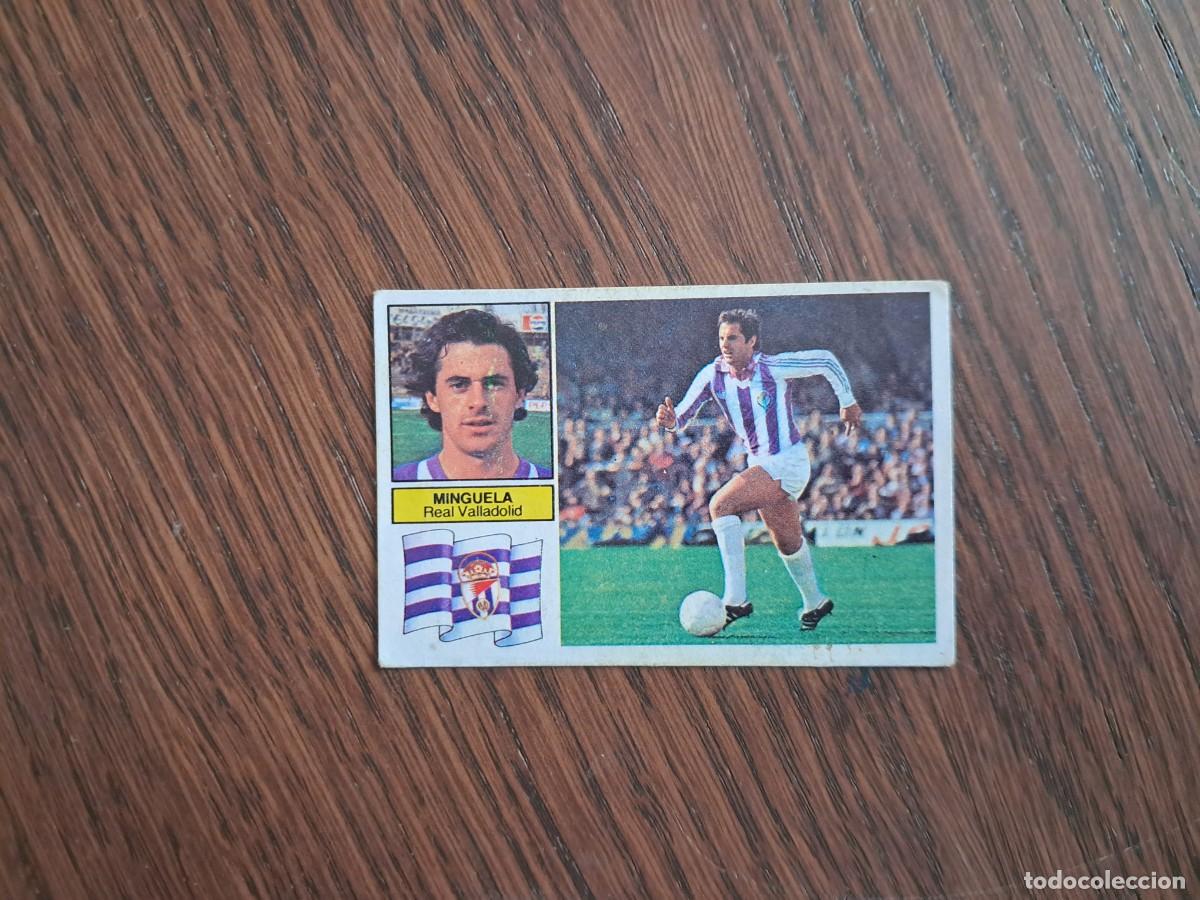 Cromos de f&uacute;tbol: cromo de futbol, edic. Este, liga 82-83, Minguela, Real Valladolid. sin pegar.