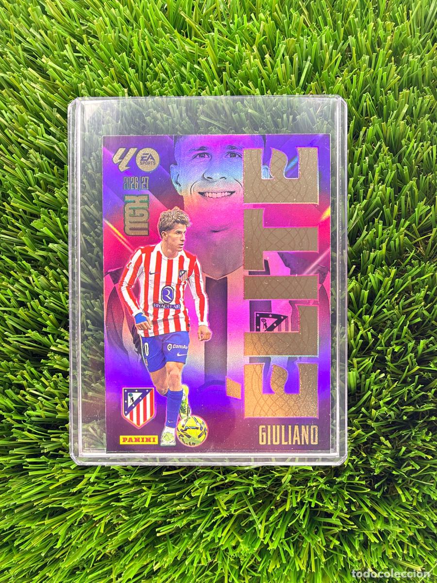 Cromos de f&uacute;tbol: N&ordm; 7 Giuliano &Eacute;lite Atl&eacute;tico de Madrid Megacracks 26 27