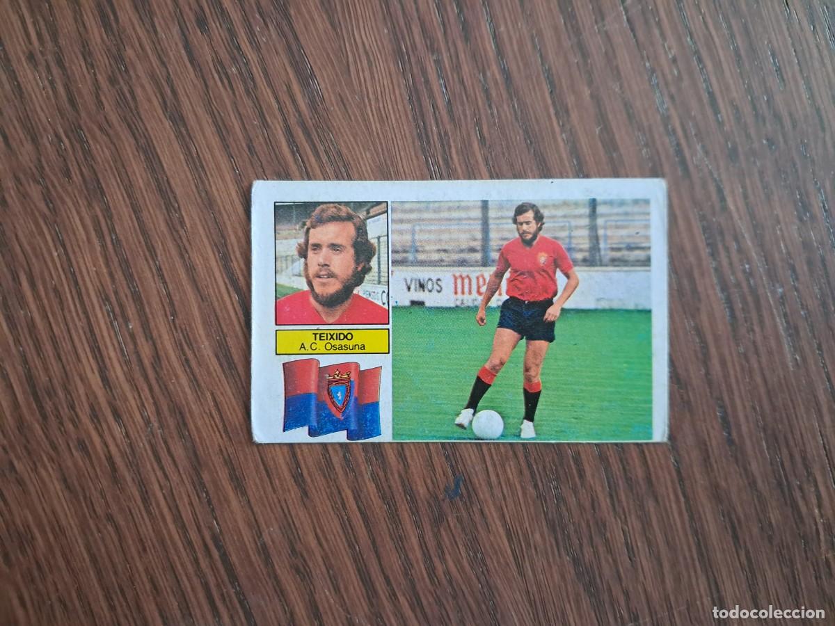 Cromos de f&uacute;tbol: cromo de futbol, edic. Este, liga 82-83, Teixido, A.C. Osasuna, Coloca ... sin pegar.