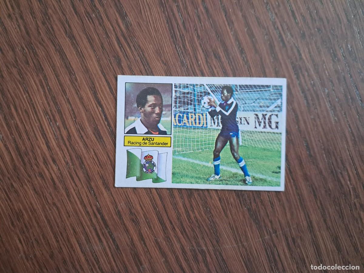 Cromos de f&uacute;tbol: cromo de futbol, edic. Este, liga 82-83, Arzu, Racing de Santander, Coloca ... sin pegar.
