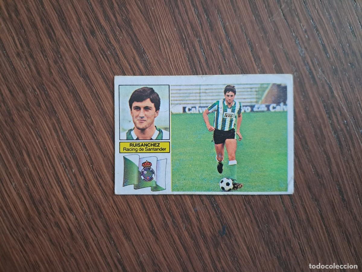 Cromos de f&uacute;tbol: cromo de futbol, edic. Este, liga 82-83, Ruisanchez, Racing de Santander, Coloca ... sin pegar.