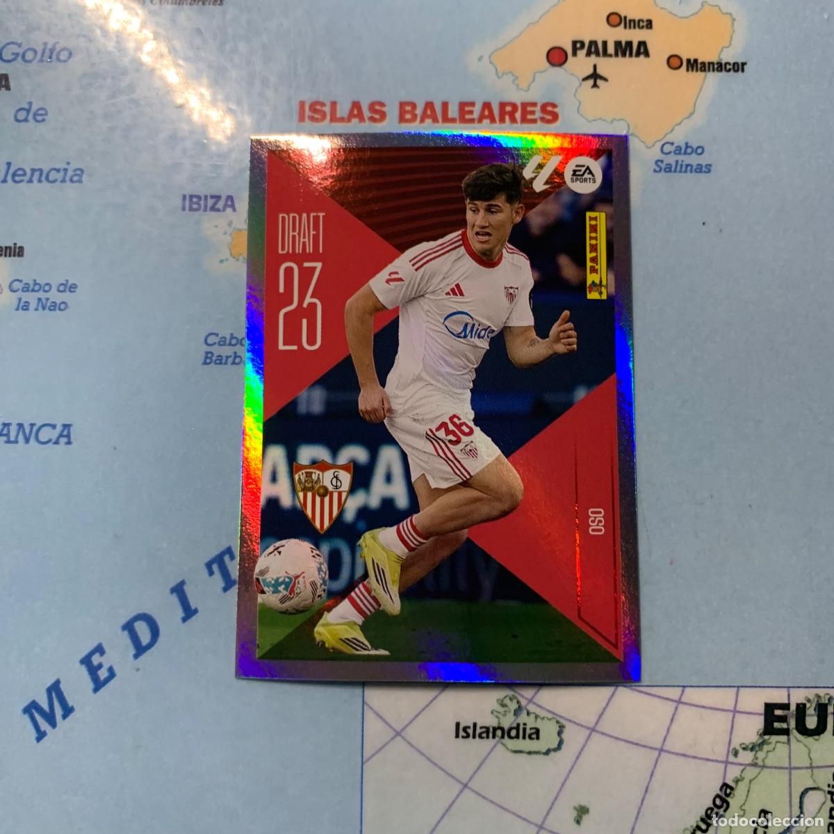 Figurine di Calcio: Oso draft 23 n&uacute;mero 17 Del Sevilla cromo de la liga este 26-27 2026-2027