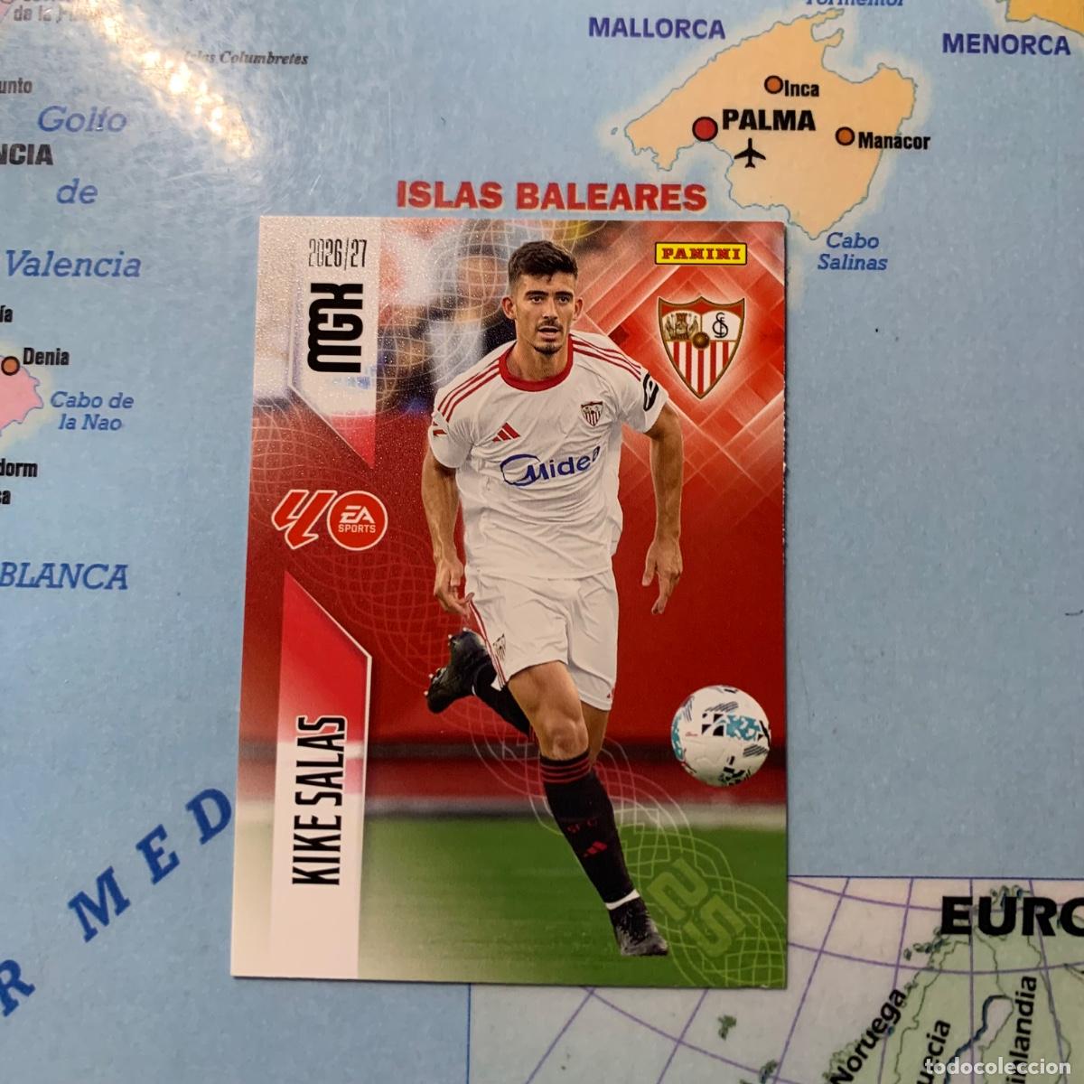 Figurine di Calcio: Kike salas n&uacute;mero 330 del Sevilla megacracks 26-27 2026-2027