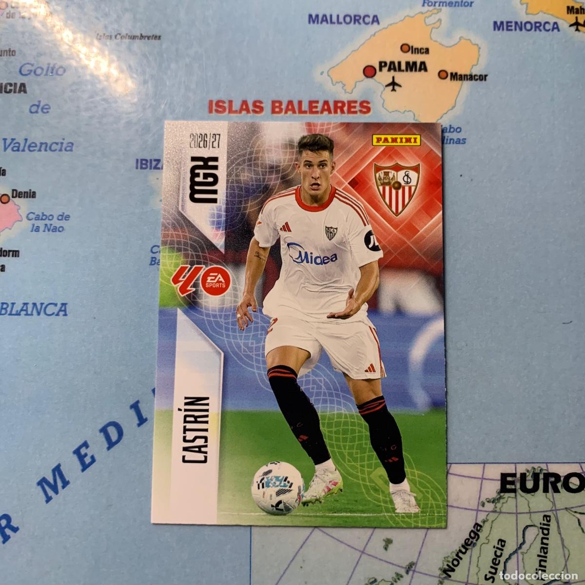 Football Stickers: Castrin n&uacute;mero 332 del Sevilla megacracks 26-27 2026-2027