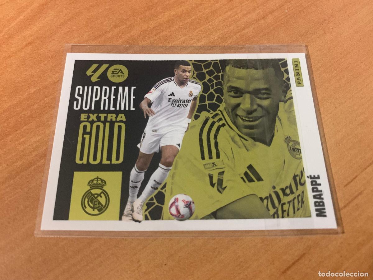 Cromos de f&uacute;tbol: MBAPPE SUPREME EXTRA GOLD LIGA ESTE 2025 2026 PANINI