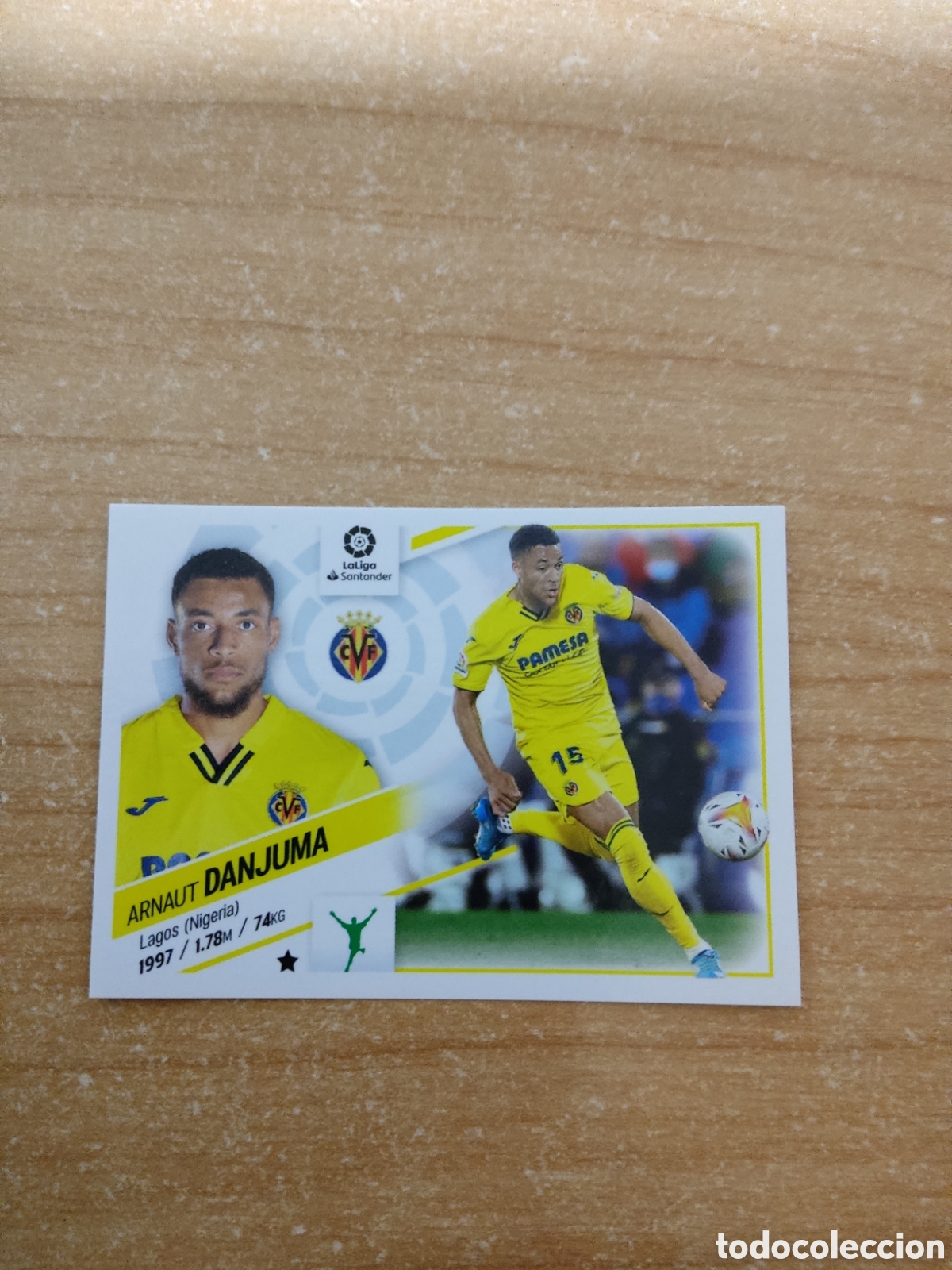 Football Stickers: 17 A ARNAUT DANJUMA VILLARREAL LIGA ESTE 2022 2023
