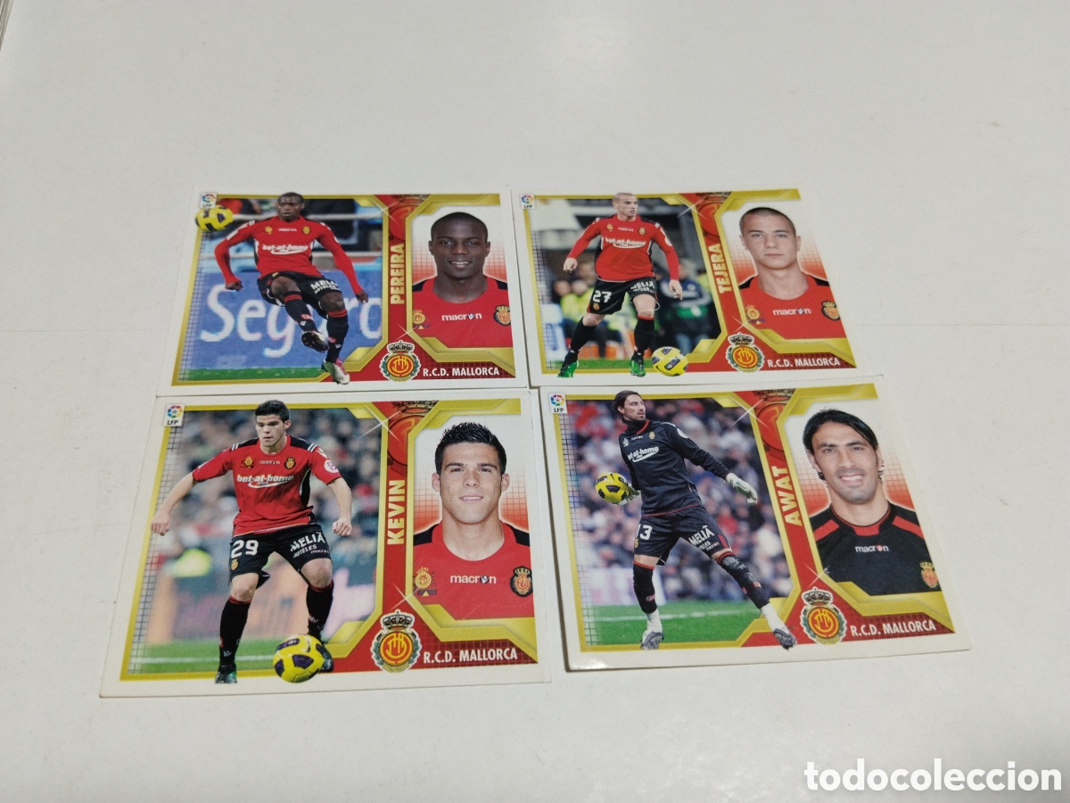 Cromos de f&uacute;tbol: 4 Cromos R.C.D MALLORCA 2011-2012