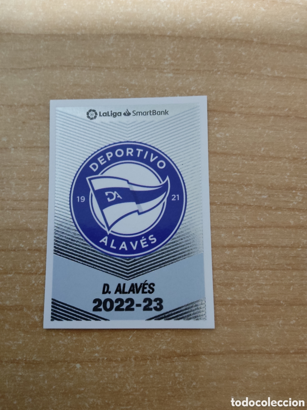 Cromos de f&uacute;tbol: 1 ESCUDO DEPORTIVO ALAVES LIGA ESTE 2022 2023