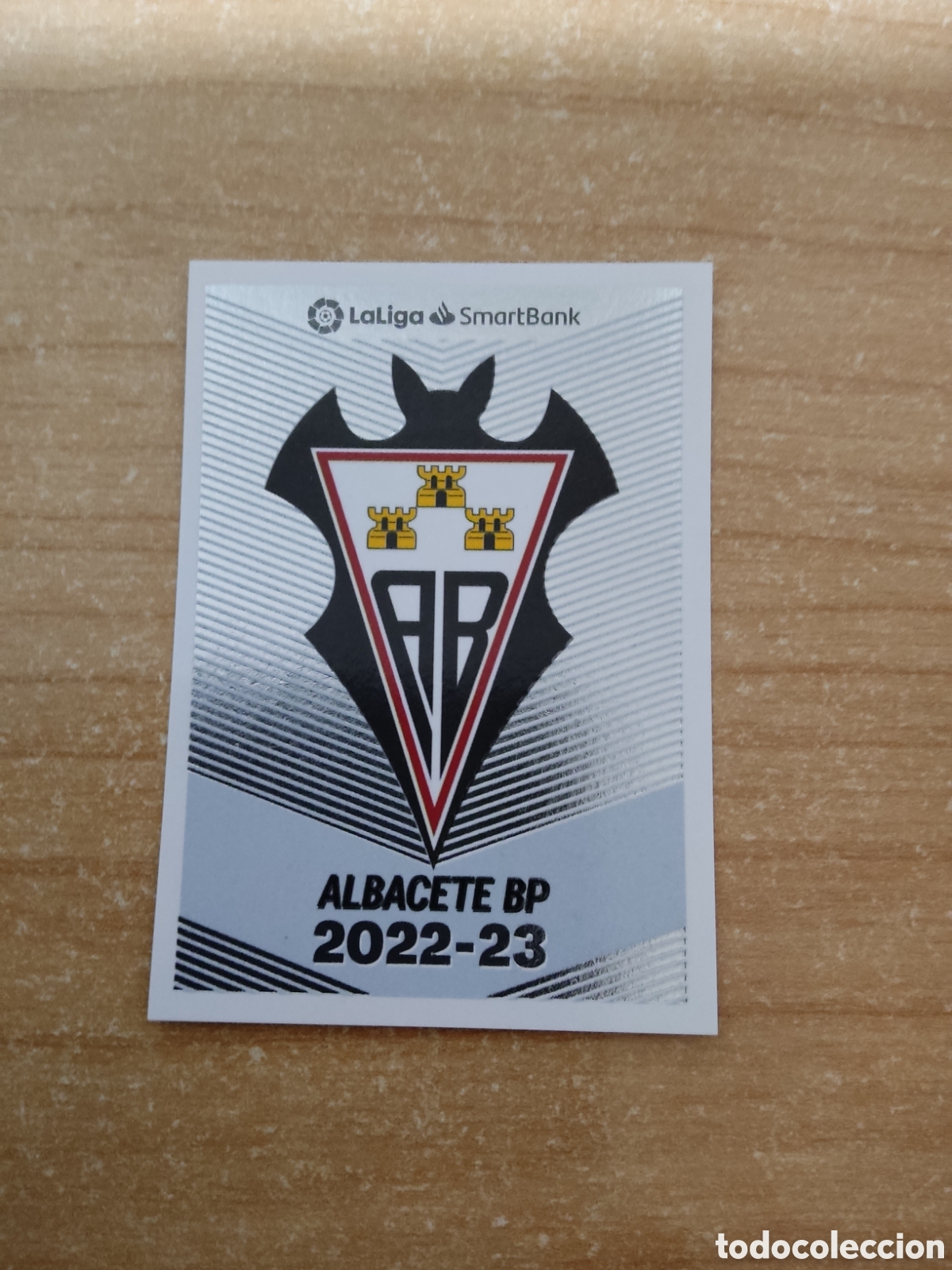 Cromos de f&uacute;tbol: 2 ESCUDO ALBACETE LIGA ESTE 2022 2023
