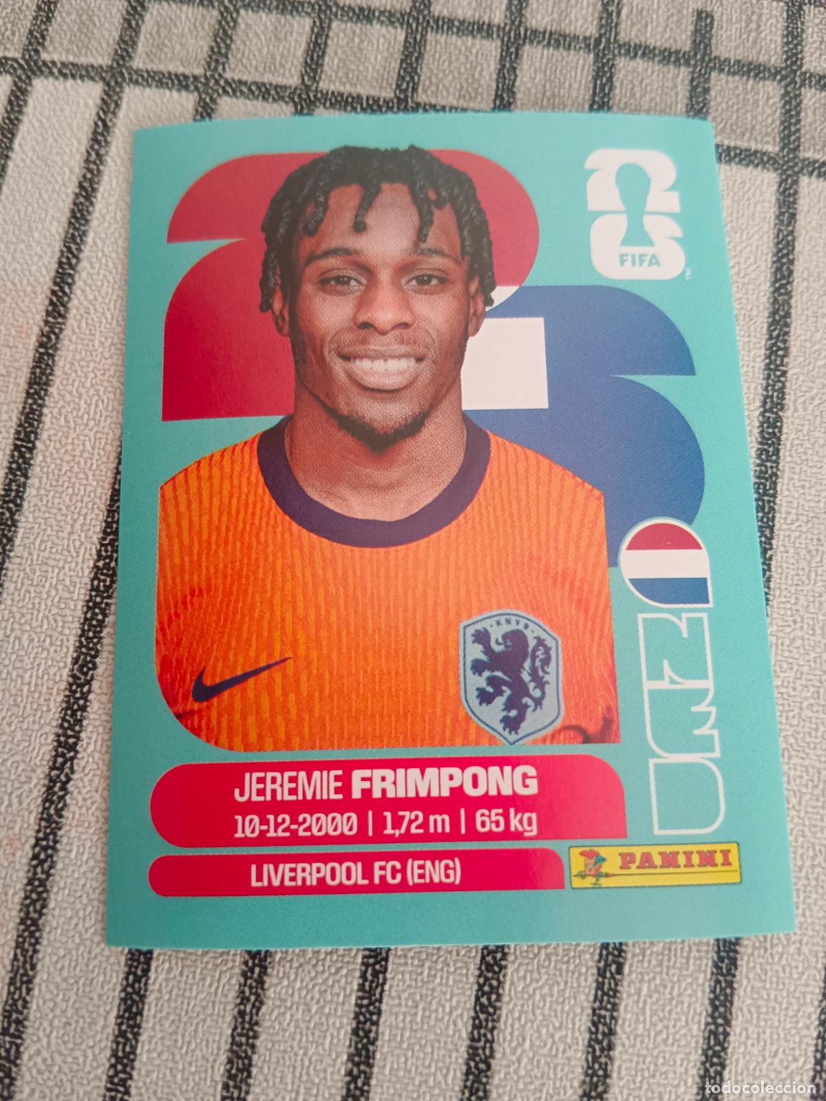 Fu&szlig;ball-Sticker: MUNDIAL 2026 ESTADOS UNIDOS USA MEXICO MEJICO CANADA NED 8 NED8 JEREMIE FRIMPONG HOLANDA FIFA