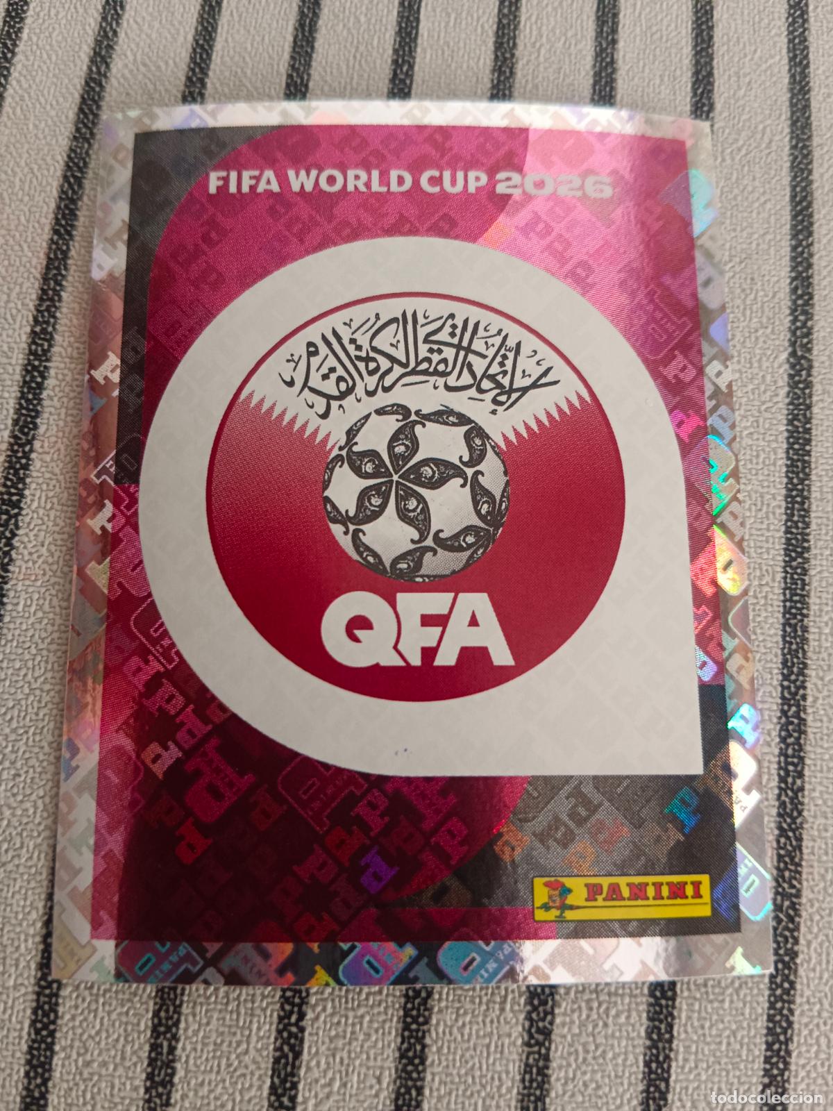 Cromos de f&uacute;tbol: MUNDIAL 2026 ESTADOS UNIDOS USA MEXICO MEJICO CANADA QAT 1 QAT1 ESCUDO QATAR FIFA