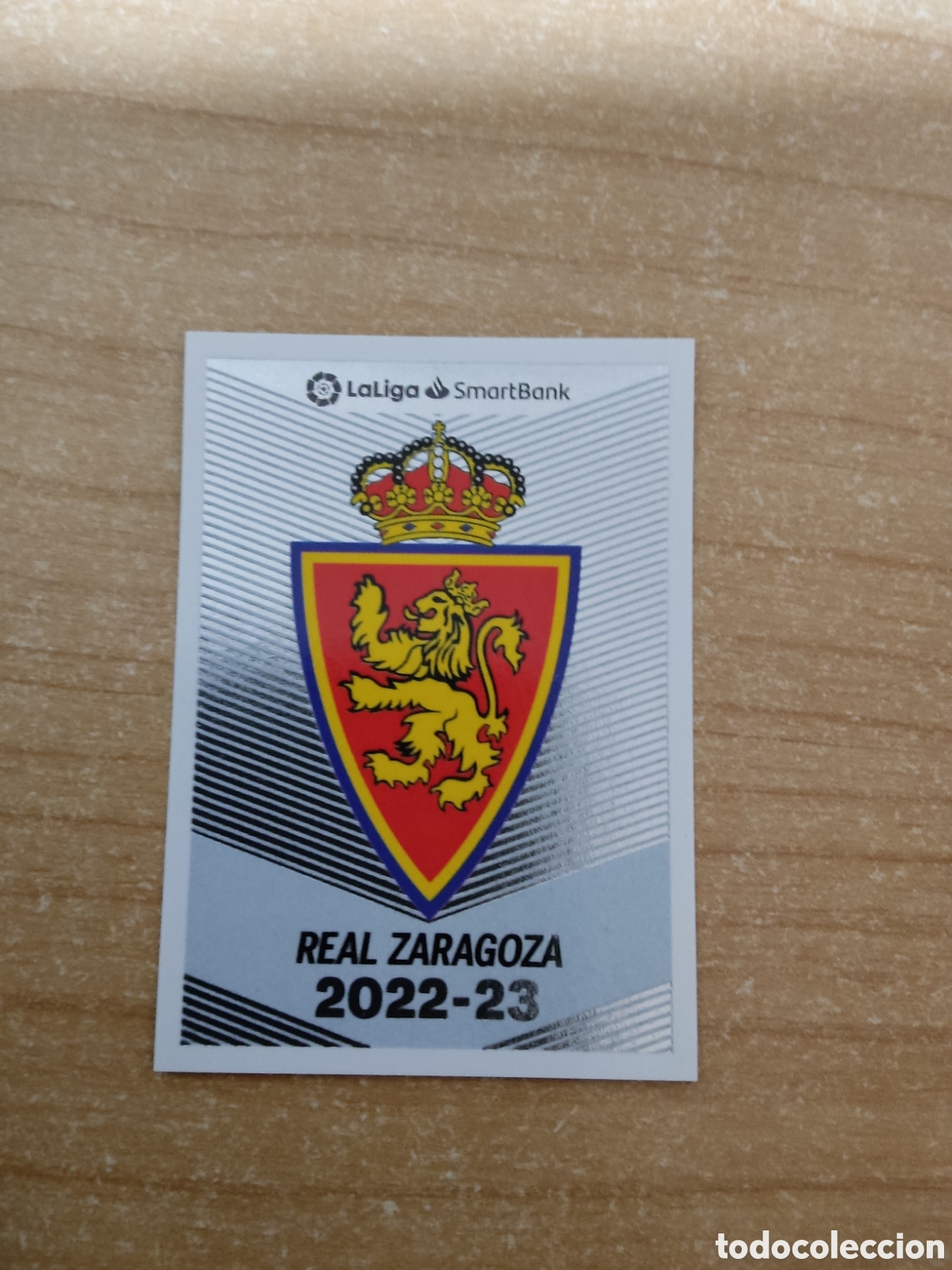 Cromos de f&uacute;tbol: 22 ESCUDO REAL ZARAGOZA LIGA ESTE 2022 2023