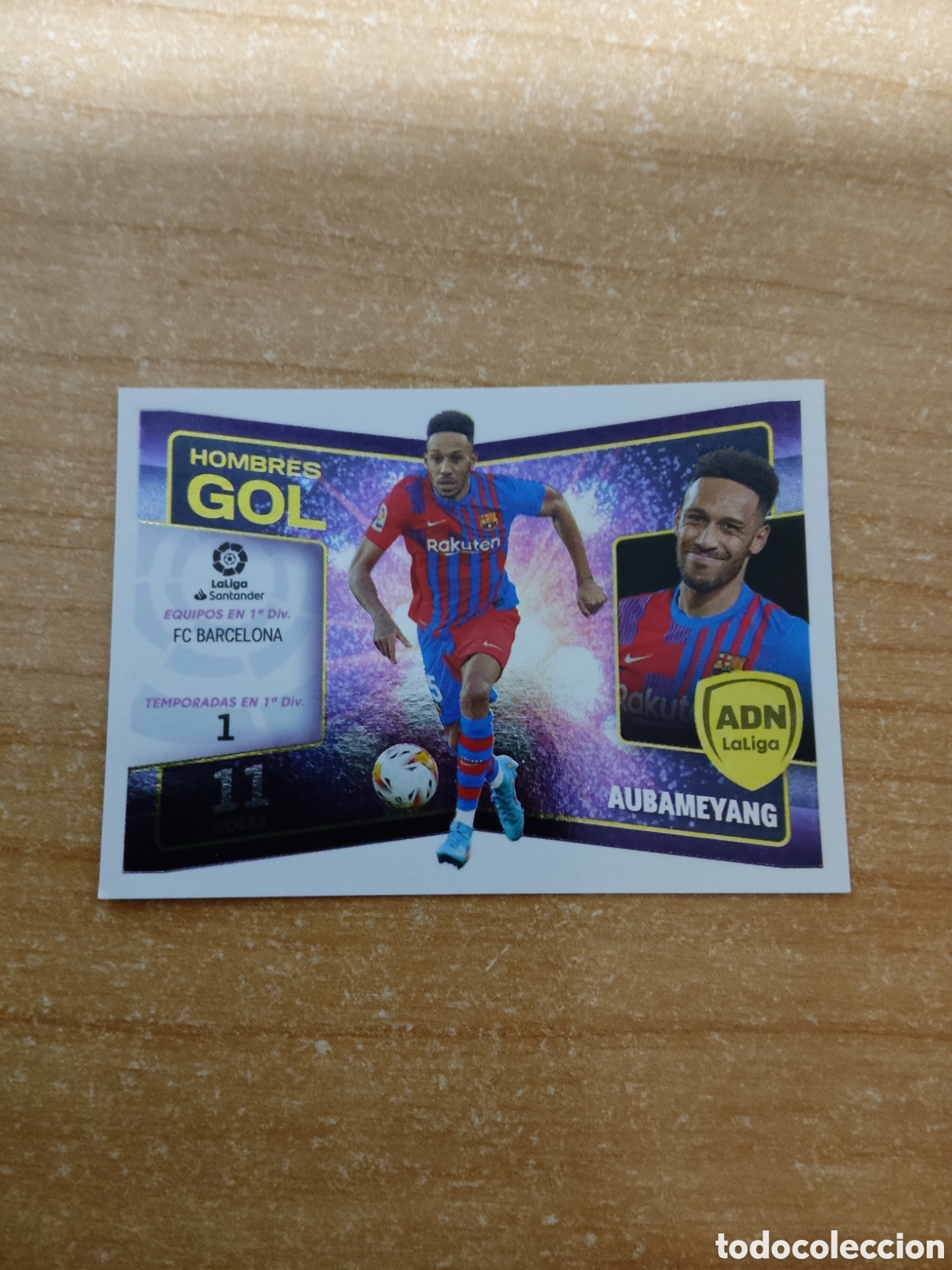 Cromos de f&uacute;tbol: 2 AUBAMEYANG BARCELONA HOMBRES GOL LIGA ESTE 2022 2023