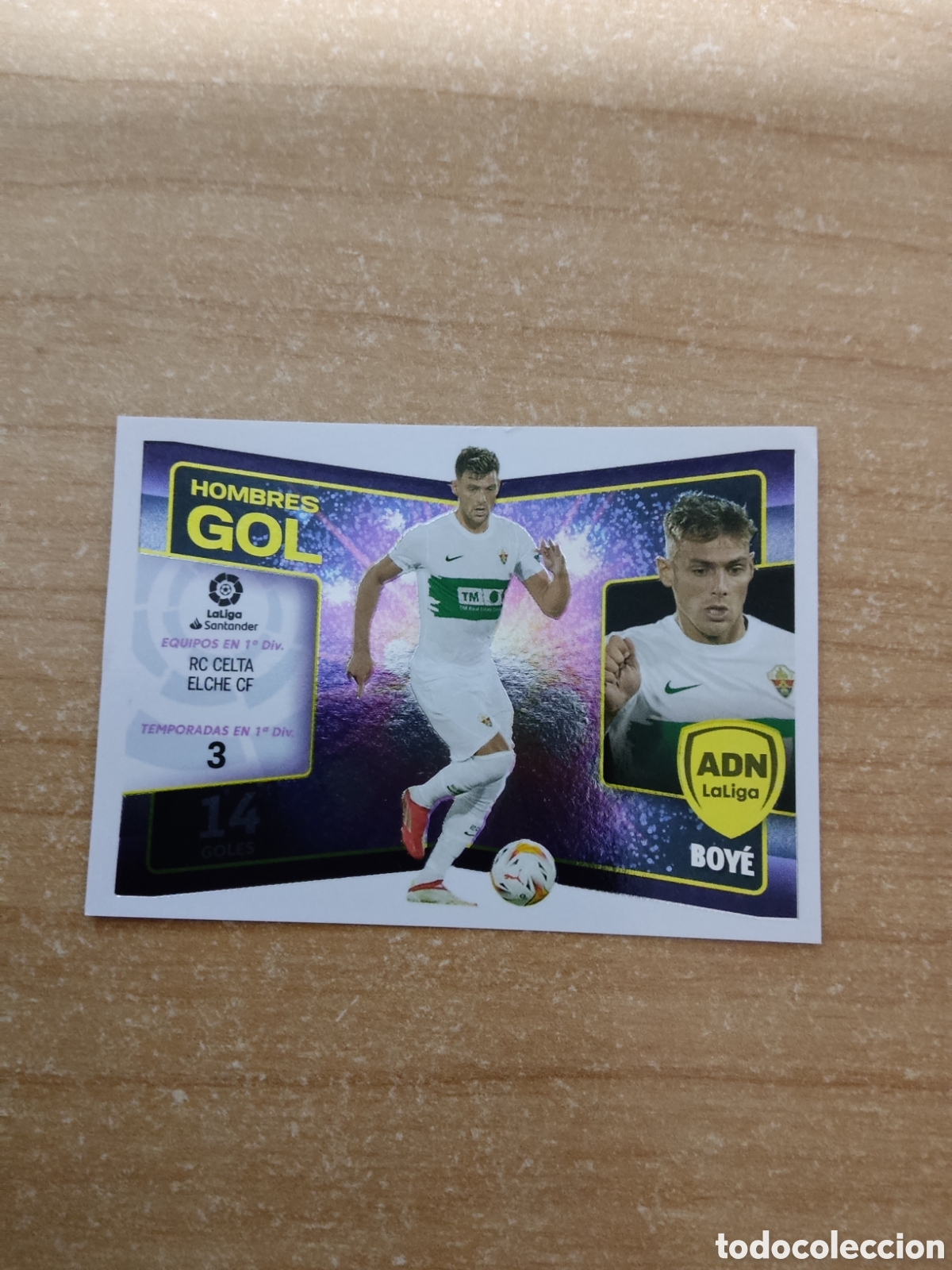 Cromos de f&uacute;tbol: 5 BOYE ELCHE HOMBRES GOL LIGA ESTE 2022 2023