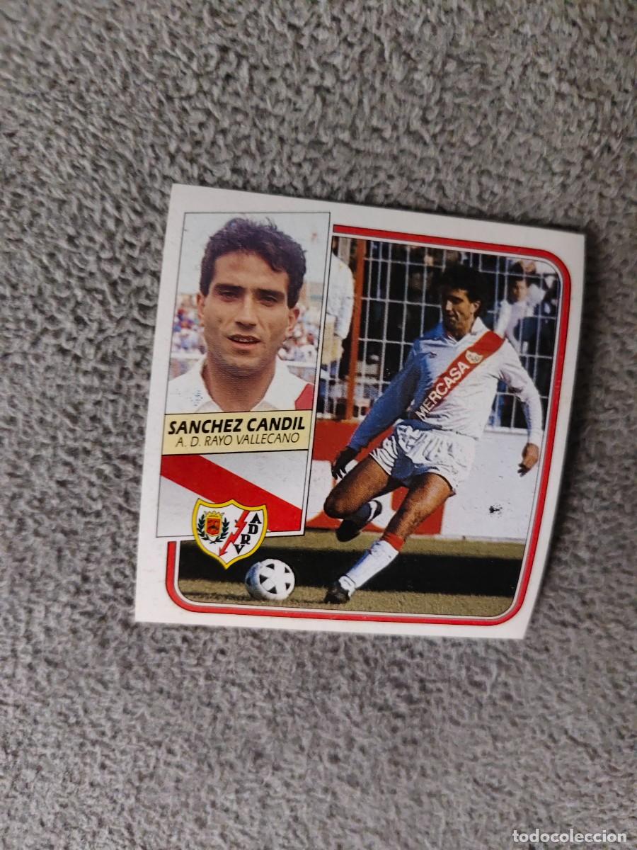 Cromos de f&uacute;tbol: EDICIONES ESTE 89 90 SANCHEZ CANDIL A.D. RAYO VALLECANO 1989 1990 DESPEGADO RECUPERADO ALBUM AAQ