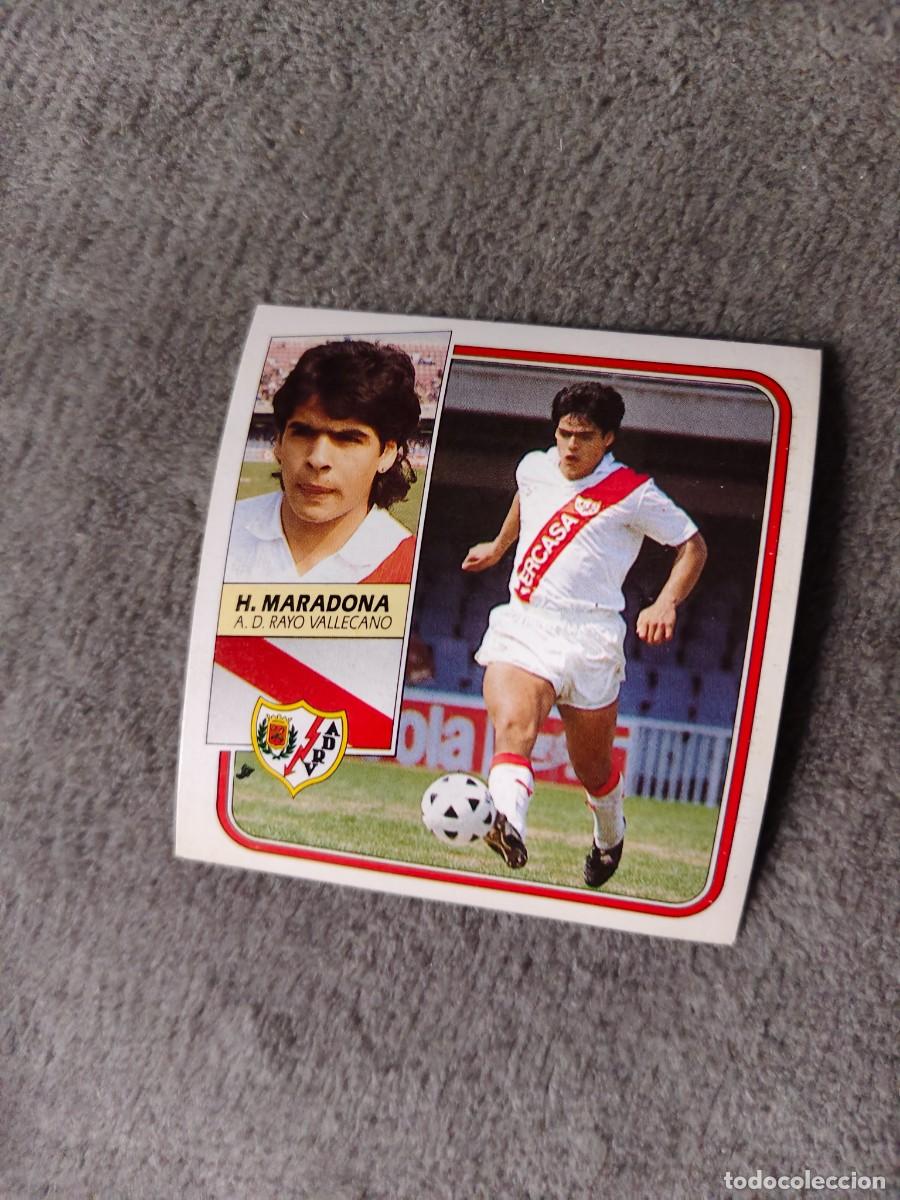 Cromos de f&uacute;tbol: EDICIONES ESTE 89 90 HUGO MARADONA A.D. RAYO VALLECANO 1989 1990 DESPEGADO RECUPERADO ALBUM AAQ