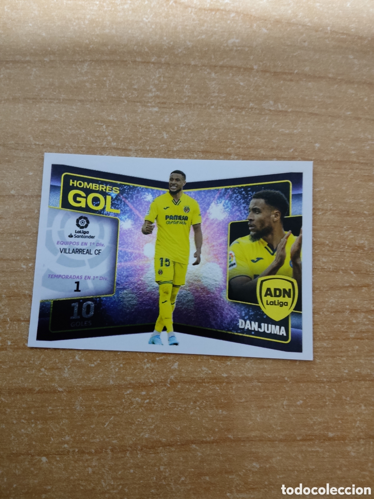 Cromos de f&uacute;tbol: 7 DANJUMA VILLARREAL HOMBRES GOL LIGA ESTE 2022 2023