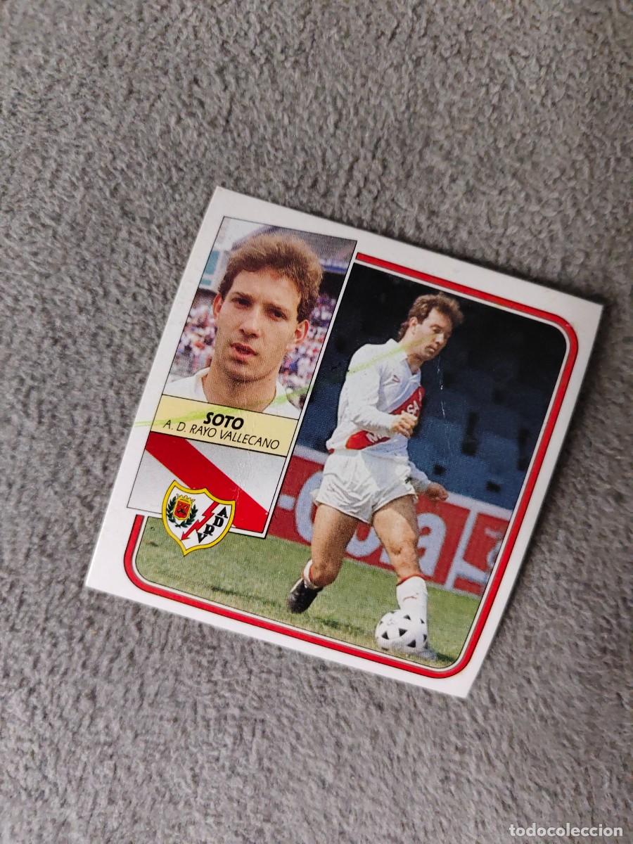 Cromos de f&uacute;tbol: EDICIONES ESTE 89 90 SOTO A.D. RAYO VALLECANO 1989 1990 DESPEGADO RECUPERADO ALBUM AAQ