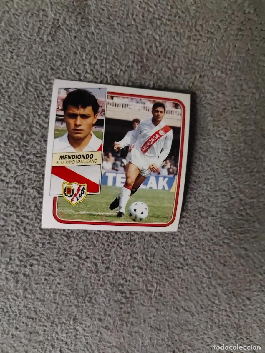 Cromos de f&uacute;tbol: EDICIONES ESTE 89 90 MENDIONDO A.D. RAYO VALLECANO 1989 1990 DESPEGADO RECUPERADO ALBUM AAQ