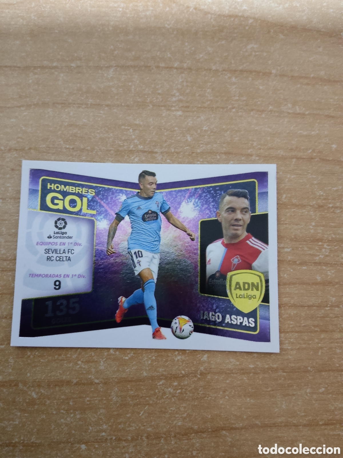 Cromos de f&uacute;tbol: 14 IAGO ASPAS CELTA VIGO HOMBRES GOL LIGA ESTE 2022 2023