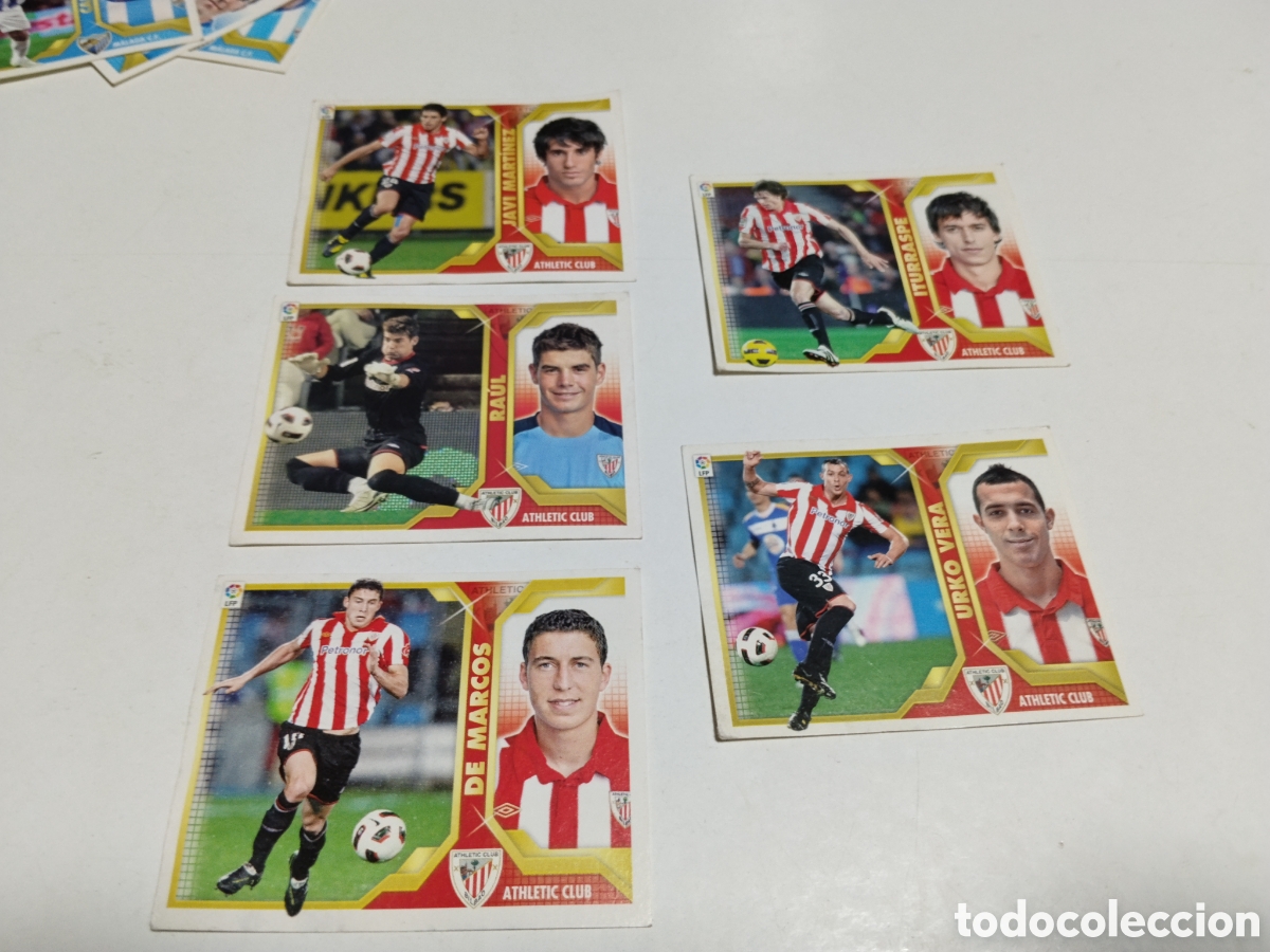 Cromos de f&uacute;tbol: 5 Cromos Athletic Club Bilbao 2011-2012