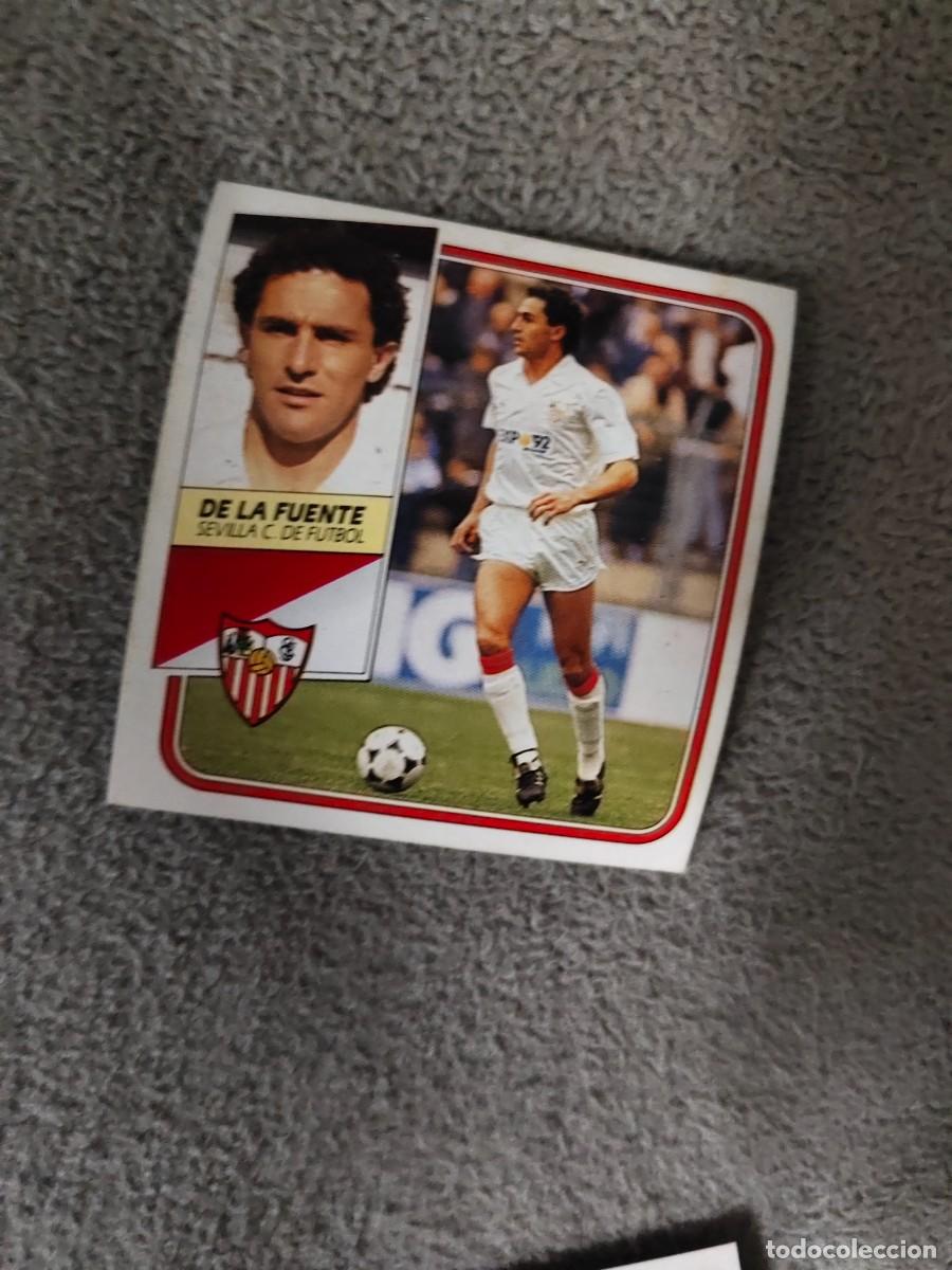 Football Stickers: EDICIONES ESTE 89 90 DE LA FUENTE SEVILLA F.C ESPA&Ntilde;A 1989 1990 DESPEGADO RECUPERADO ALBUM AAQ