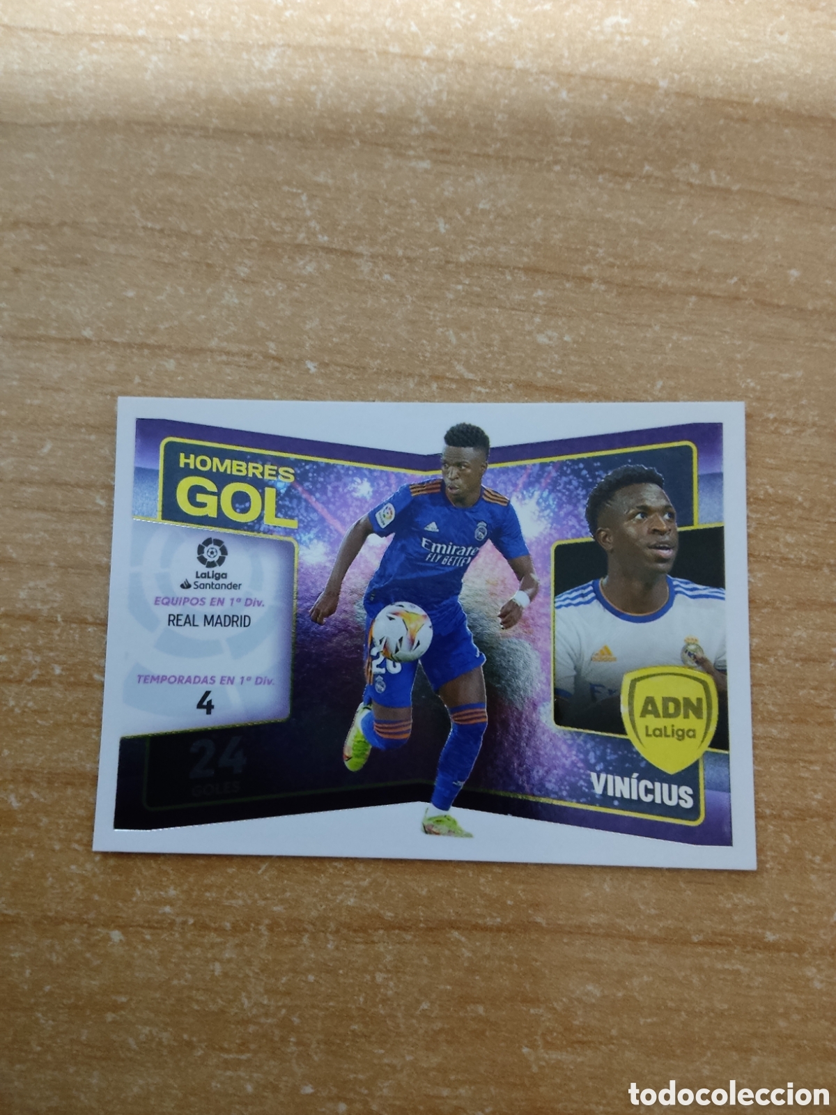 Cromos de f&uacute;tbol: 26 VINICIUS JUNIOR REAL MADRID HOMBRES GOL LIGA ESTE 2022 2023