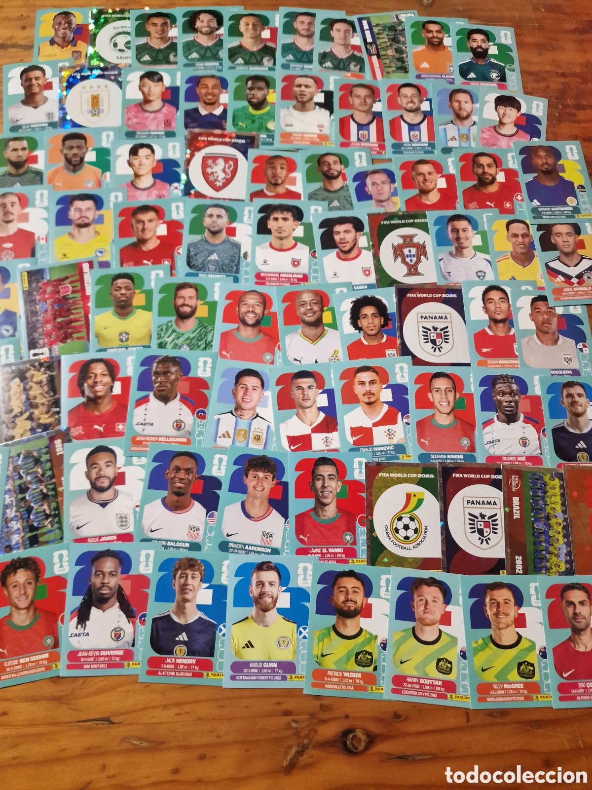 Cromos de f&uacute;tbol: Gran lote 80 cromos mundial fifa World cup 2026,sin uso