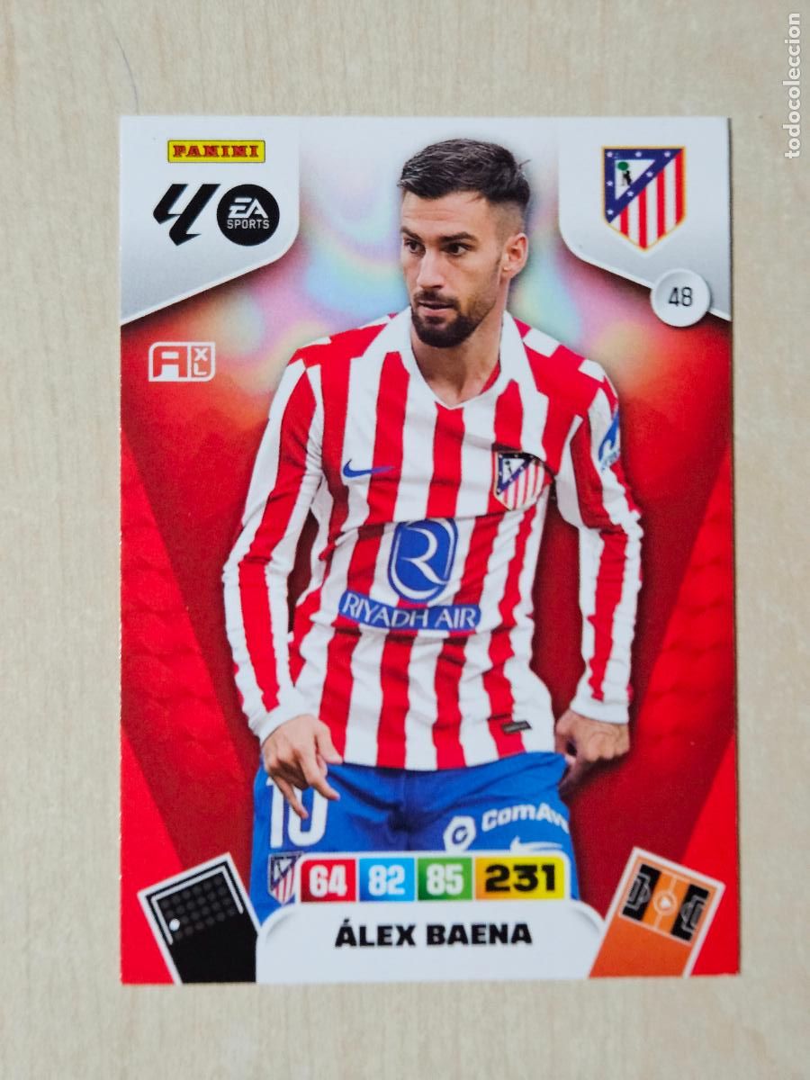 Cromos de f&uacute;tbol: FICHA N&ordm; 48 ALEX BAENA - ADRENALYN 25 26 - PANINI 2025 - 26 - CROMO - ATLETICO DE MADRID
