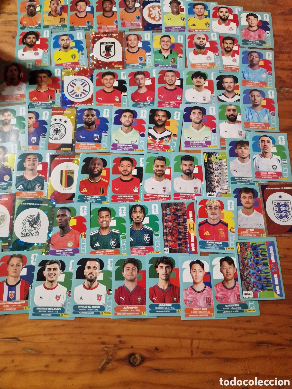 Cromos de f&uacute;tbol: Lote 63 cromos f&uacute;tbol mundial fifa World cup 2026,sin uso