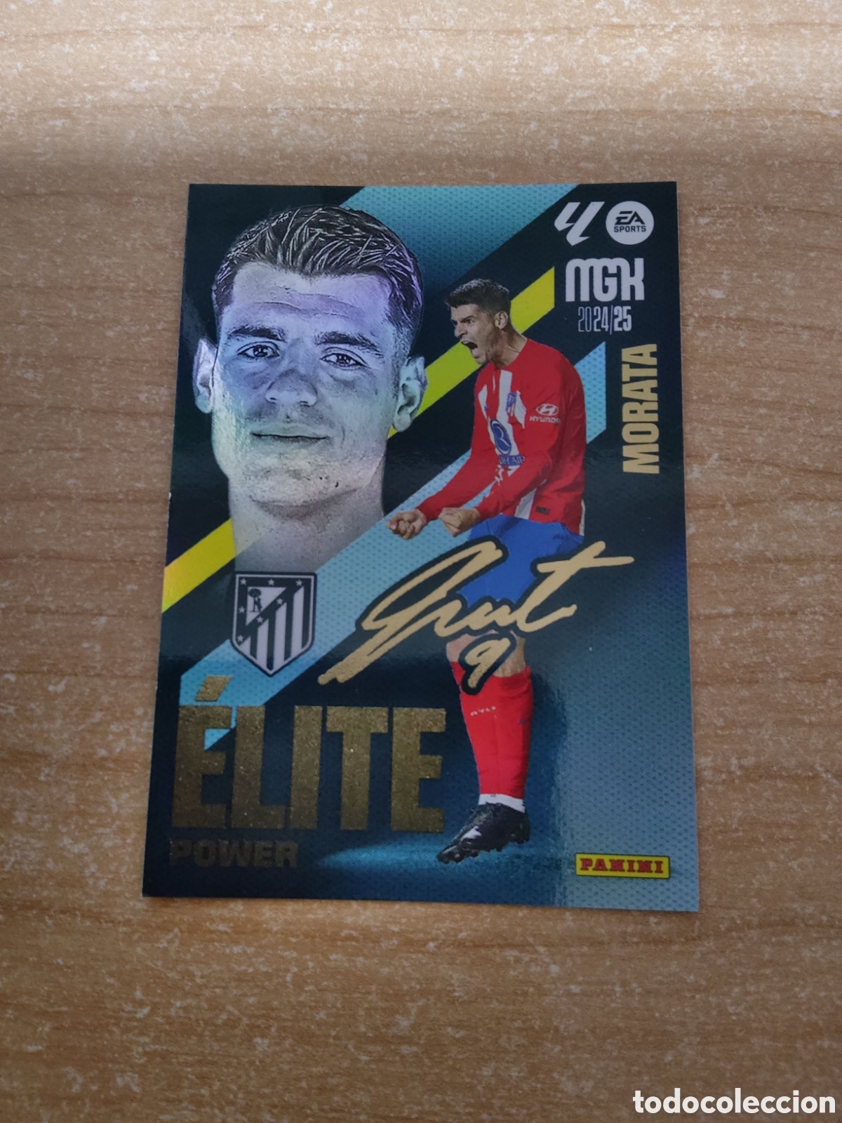 Cromos de f&uacute;tbol: 10 MORATA ELITE POWER ATLETICO MADRID MEGACRACKS 2024 2025