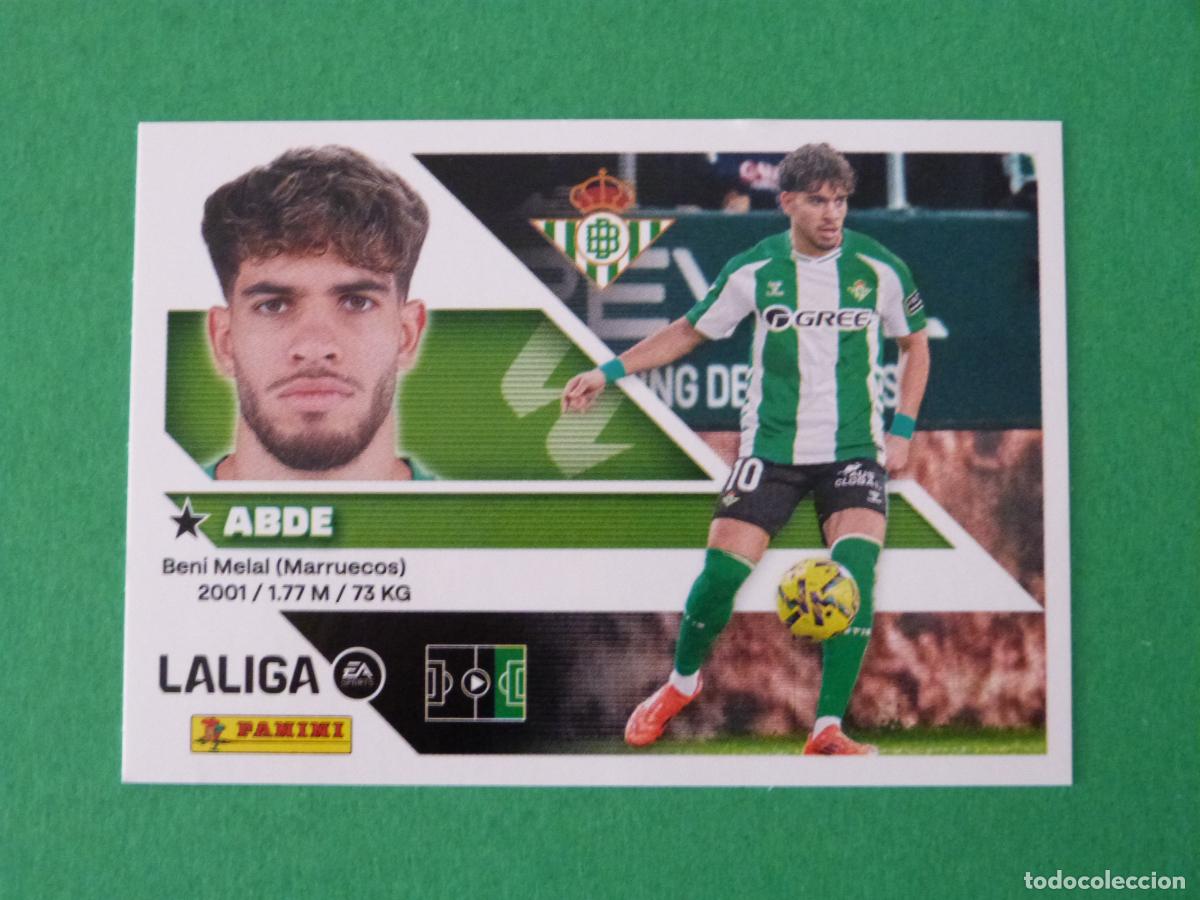 Cromos de f&uacute;tbol: CROMO FUTBOL ABDE REAL BETIS BALOMPIE SIN PEGAR N&ordm; 20 LIGA ESTE 2026-2027/26-27