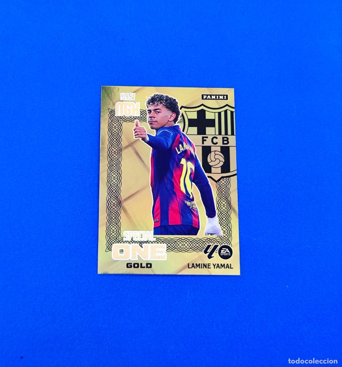 Cromos de f&uacute;tbol: Megacracks 2026 2027 / 26 27 Special One Gold Lamine Yamal Barcelona