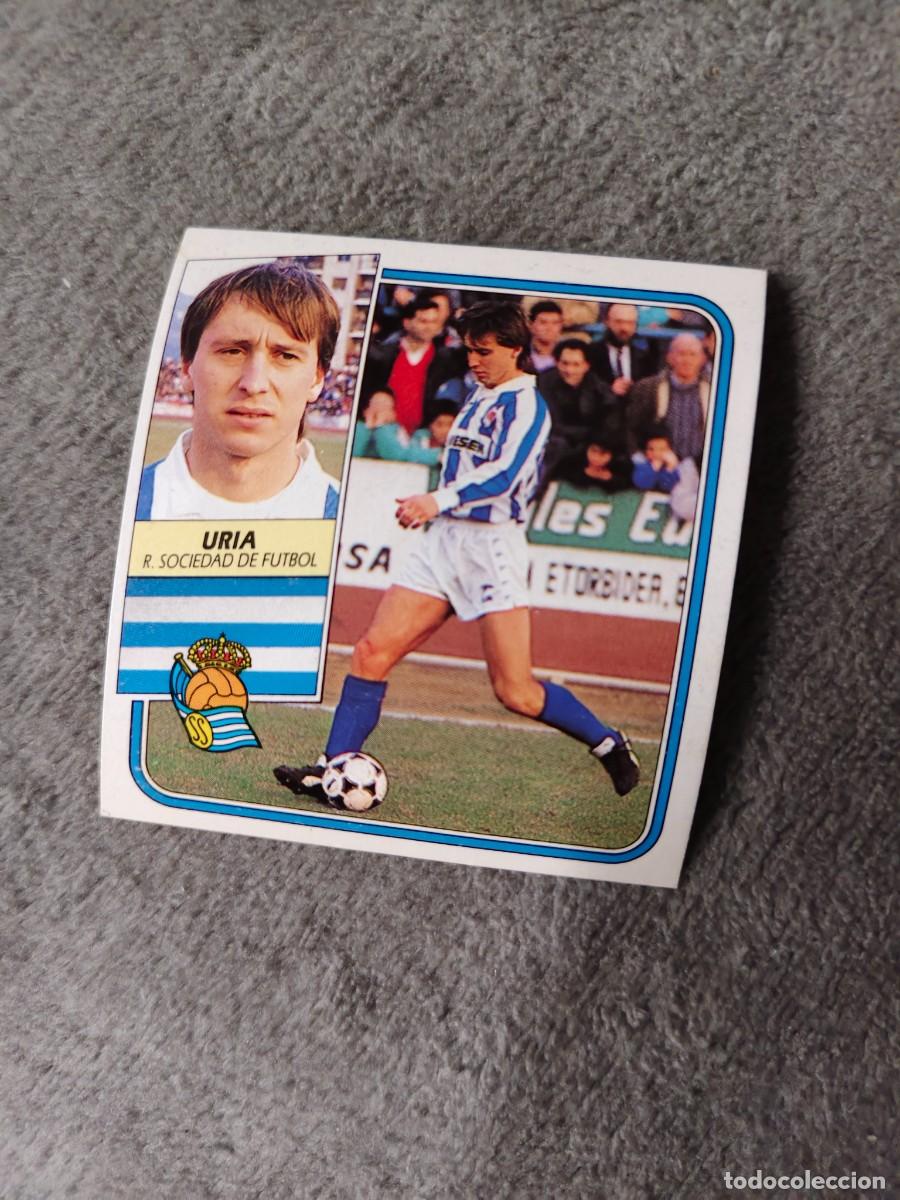 Cromos de f&uacute;tbol: EDICIONES ESTE 89 90 URIA REAL SOCIEDAD 1989 1990 DESPEGADO RECUPERADO ALBUM AAQ