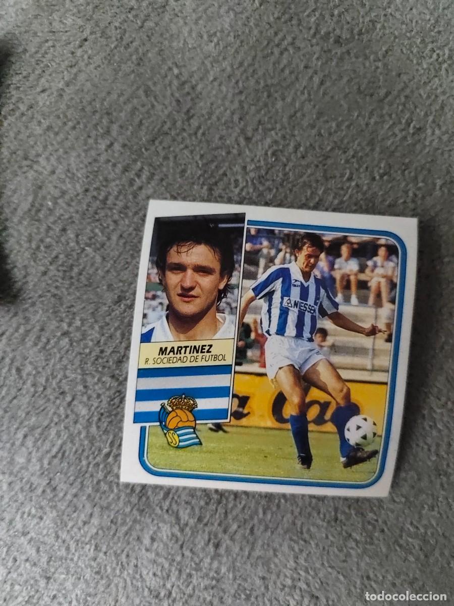 Cromos de f&uacute;tbol: EDICIONES ESTE 89 90 MARTINEZ REAL SOCIEDAD 1989 1990 DESPEGADO RECUPERADO ALBUM AAQ