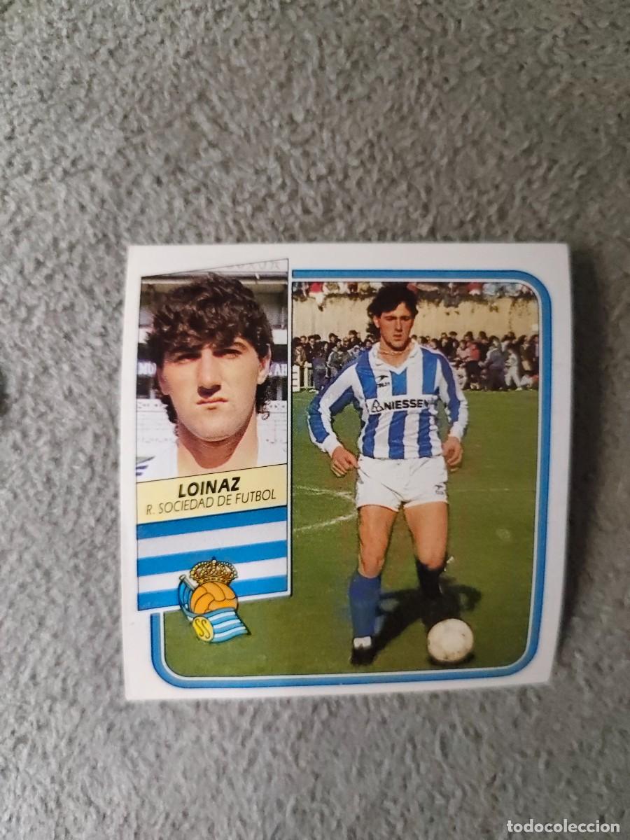 Cromos de f&uacute;tbol: EDICIONES ESTE 89 90 LOINAZ REAL SOCIEDAD 1989 1990 DESPEGADO RECUPERADO ALBUM AAQ