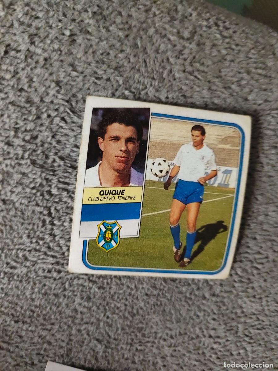 Cromos de f&uacute;tbol: EDICIONES ESTE 89 90 QUIQUE C.D. TENERIFE 1989 1990 DESPEGADO RECUPERADO ALBUM AAQ