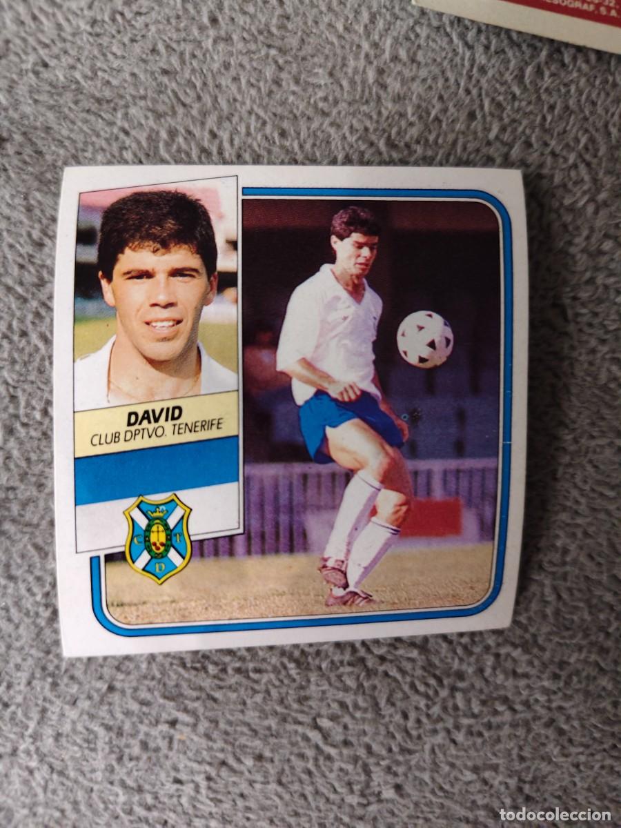 Cromos de f&uacute;tbol: EDICIONES ESTE 89 90 DAVID C.D. TENERIFE 1989 1990 DESPEGADO RECUPERADO ALBUM AAQ