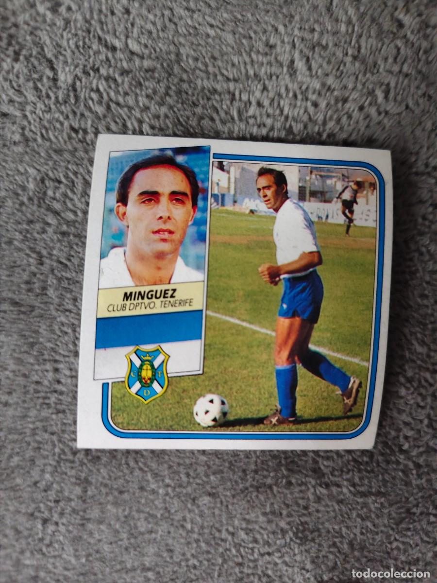 Cromos de f&uacute;tbol: EDICIONES ESTE 89 90 MINGUEZ C.D. TENERIFE 1989 1990 DESPEGADO RECUPERADO ALBUM AAQ
