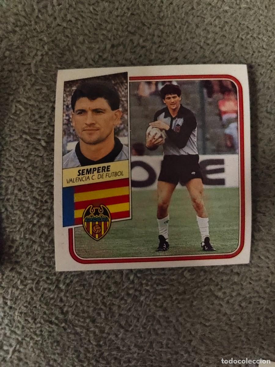 Cromos de f&uacute;tbol: EDICIONES ESTE 89 90 SEMPERE VALENCIA C.F. 1989 1990 DESPEGADO RECUPERADO ALBUM AAQ