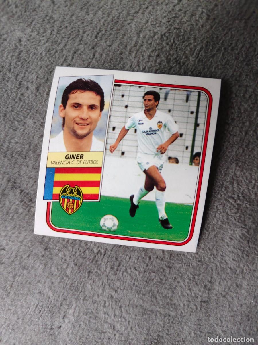 Cromos de f&uacute;tbol: EDICIONES ESTE 89 90 GINER VALENCIA C.F. 1989 1990 DESPEGADO RECUPERADO ALBUM AAQ