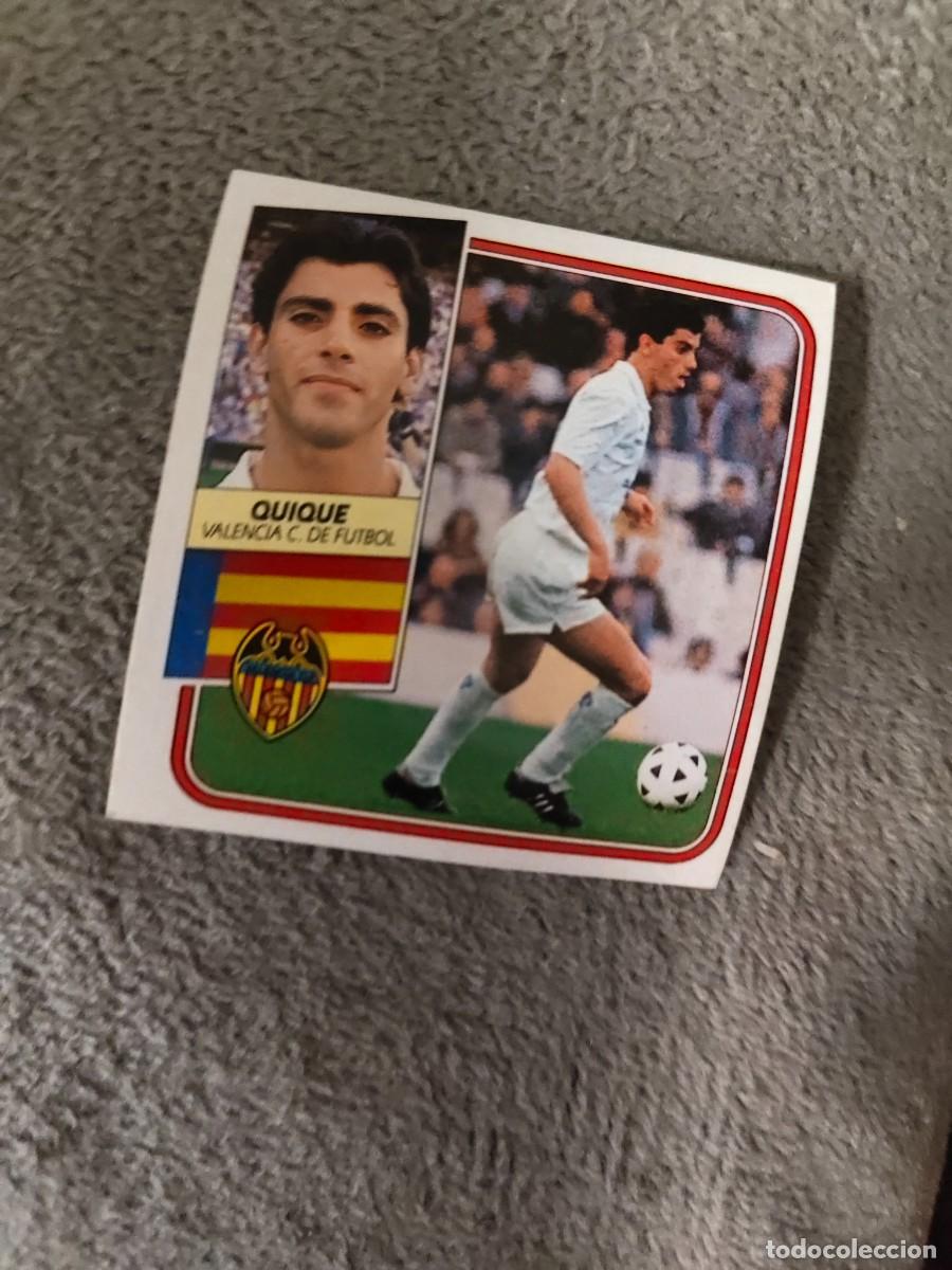 Cromos de f&uacute;tbol: EDICIONES ESTE 89 90 QUIQUE VALENCIA C.F. 1989 1990 DESPEGADO RECUPERADO ALBUM AAQ
