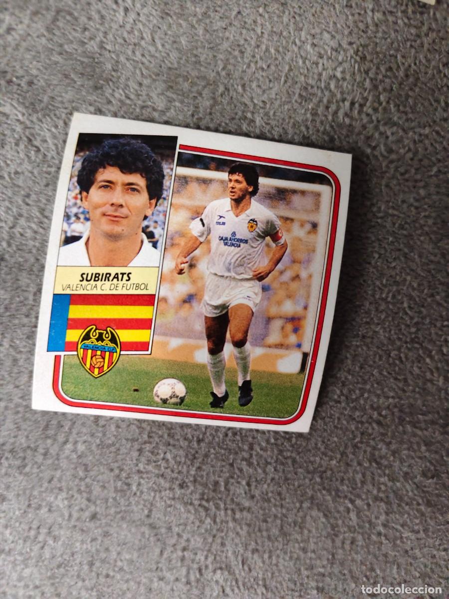 Cromos de f&uacute;tbol: EDICIONES ESTE 89 90 SUBIRATS VALENCIA C.F. 1989 1990 DESPEGADO RECUPERADO ALBUM AAQ