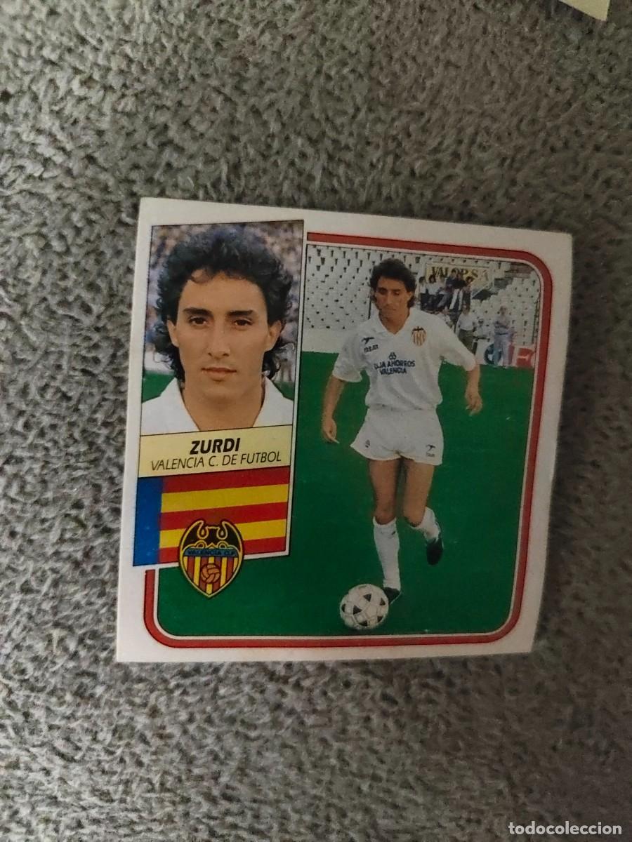 Cromos de f&uacute;tbol: EDICIONES ESTE 89 90 ZURDI VALENCIA C.F. 1989 1990 DESPEGADO RECUPERADO ALBUM AAQ