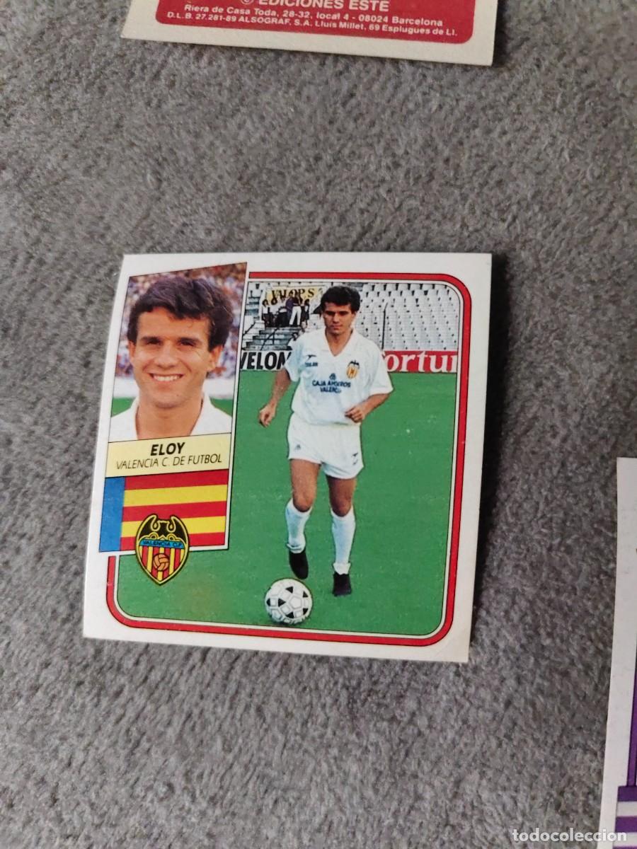 Cromos de f&uacute;tbol: EDICIONES ESTE 89 90 ELOY VALENCIA C.F. 1989 1990 DESPEGADO RECUPERADO ALBUM AAQ