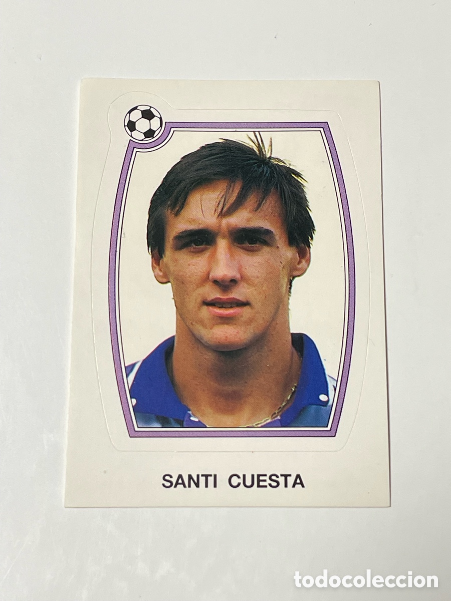 Cromos de f&uacute;tbol: Santi Cuesta Valladolid Panini 92/93 #102