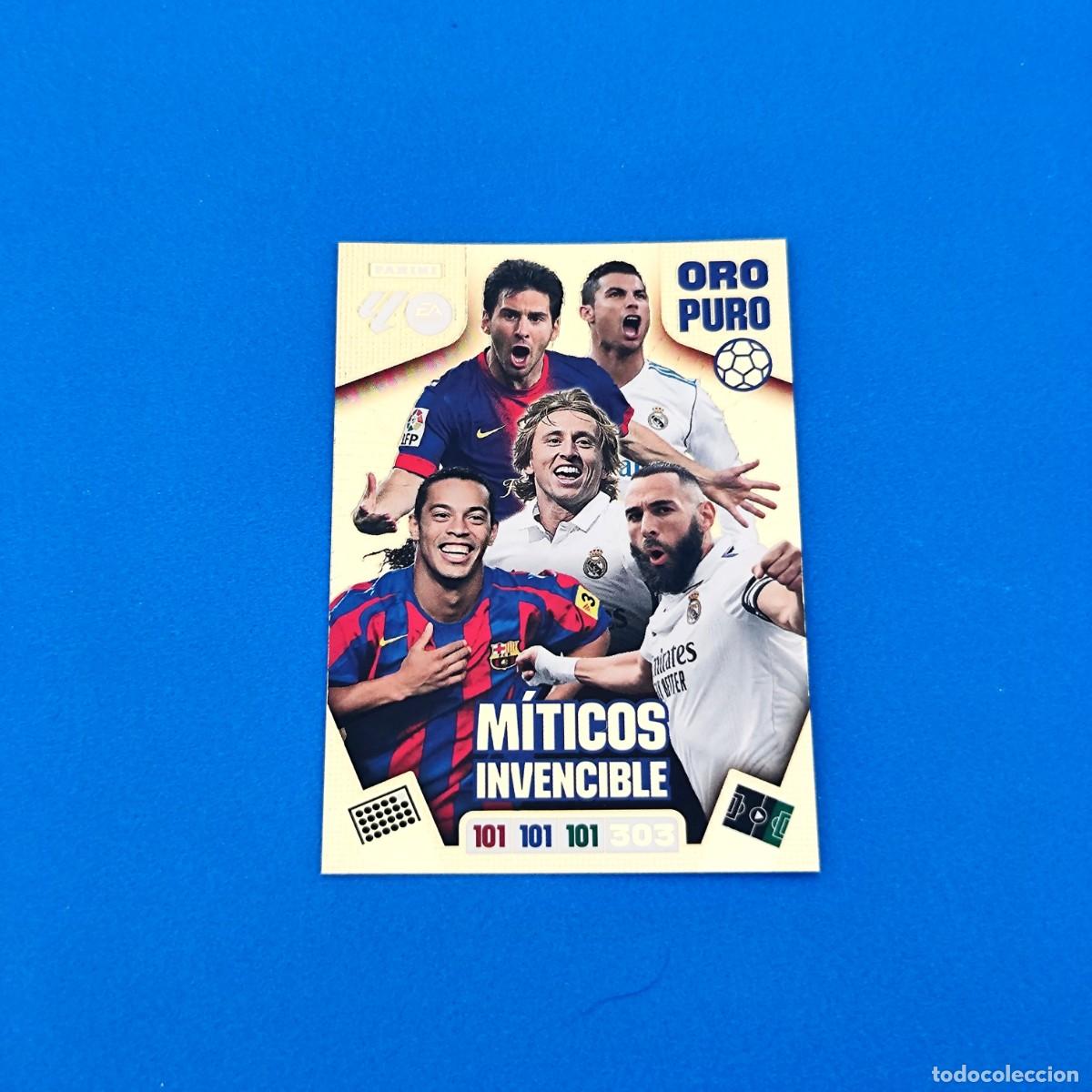 Cromos de f&uacute;tbol: Adrenalyn 2025 2026 / 25 26 M&iacute;ticos Invencible Oro Puro